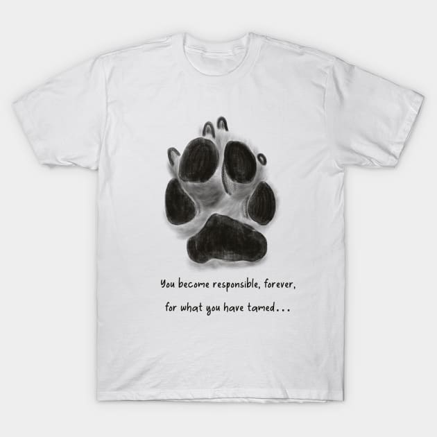 Dog paw print t shirt online